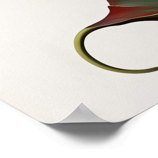 Red Calles Lilies Lily Blume Art Pseudonym Poster (Ecke)