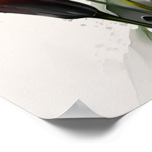 Red Calles Lilies Lily Blume Art Pseudonym Poster (Ecke)