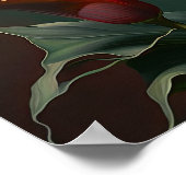 Red Calles Lilies Lily Blume Art Pseudonym Poster (Ecke)