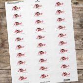 Red Calligraphy Script Foto Liebe