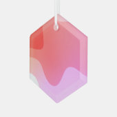 Red Calm 23 Ornament Aus Glas (Vorderseite Links)