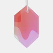 Red Calm 23 Ornament Aus Glas (Vorderseite Rechts)