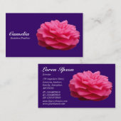 Red Camelia - Deep Lila 330066 Visitenkarte (Vorne/Hinten)