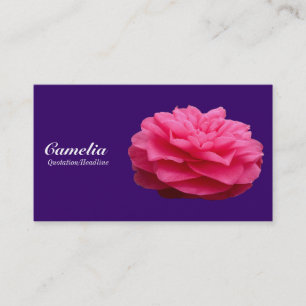 Red Camelia - Deep Lila 330066 Visitenkarte