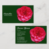 Red Camelia - Dunkelgrün 003300 Visitenkarte (Vorne/Hinten)