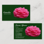 Red Camelia - Dunkelgrün 003300 Visitenkarte (Vorne/Hinten)