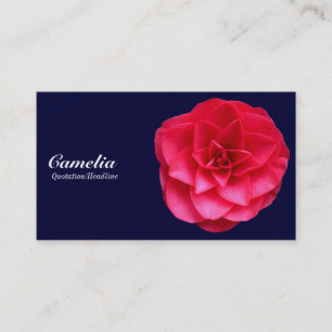 Red Camelia - Dunkle Marine 000033 Visitenkarte