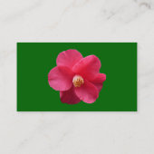 Red Camelia - Grass Green Visitenkarte (Rückseite)