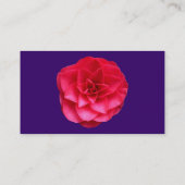 Red Camelia II - Dunkle Violette Visitenkarte (Rückseite)
