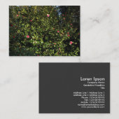 Red Camellia Bush Visitenkarte (Vorne/Hinten)