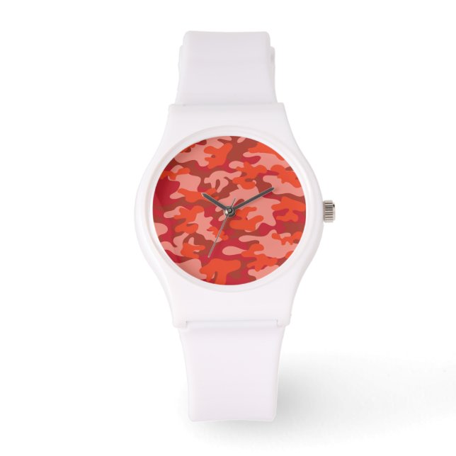 Red Camouflage Armbanduhr (Vorderseite)
