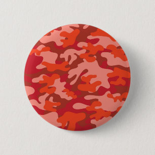Red Camouflage Button