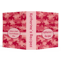 Red Camouflage Camouflage Custom Notebook