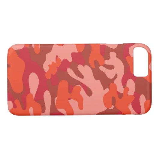 Red Camouflage Case-Mate iPhone Hülle (Rückseite (Horizontal))