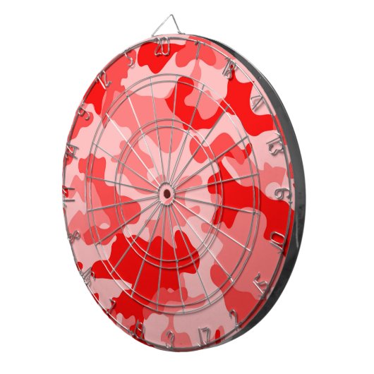 Red Camouflage Dartboard Dartscheibe (Vorderseite rechts)