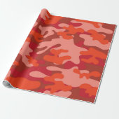 Red Camouflage Geschenkpapier (Ungerollt)