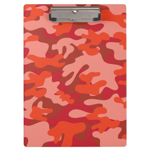 Red Camouflage Klemmbrett (Vorderseite)