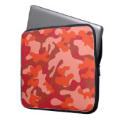 Red Camouflage Laptopschutzhülle (Vorderseite Links)