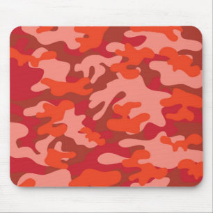 Red Camouflage Mousepad