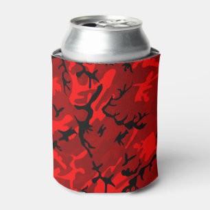 Red Camouflage Pattern Dosenkühler