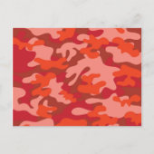 Red Camouflage Postkarte (Vorderseite)