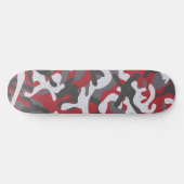 Red Camouflage Skateboard | Camouflage Skateboard (Horizontal)