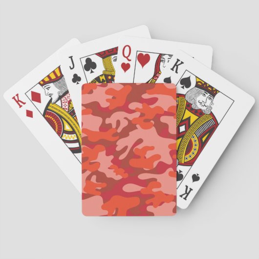 Red Camouflage Spielkarten (Rückseite)