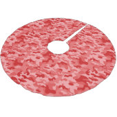Red Camouflage - Weihnachtsbaumrock Polyester Weihnachtsbaumdecke (Schrägansicht)