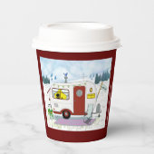 Red Camp Chic Paper Cup Pappbecher (Vorderseite)