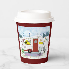 Red Camp Chic Paper Cup Pappbecher