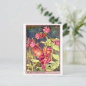 Red Campion Fairy Postkarte (Stehend Vorderseite)