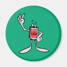 Red Can Creature Kitchen Fridge Magnet