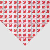 Red Canadian Flag Maple Leaf Diamond Muster Seidenpapier (Ausschnitt)