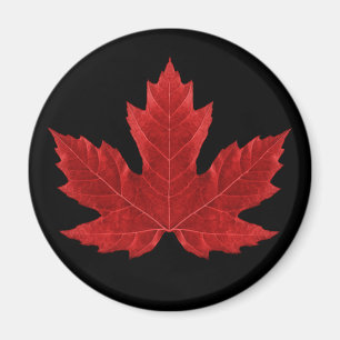 Red Canadian Maple Leaf Magnet