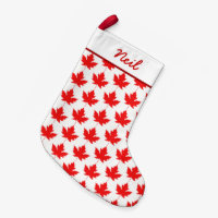 Red Canadian Maple Leaf Muster Custom Canada