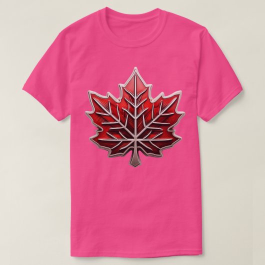 Red Canadian Maple Leaf T-Shirt (Design vorne)
