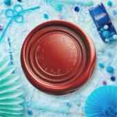 Red Candle Wax Siegel Ice Clear "The North Pole" Pappteller (Party)