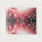 Red Candles Decorative Holiday Backdrop Wandteppich (Vorderseite (Horizontal))