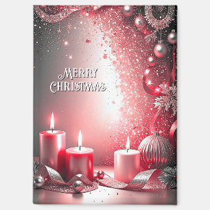Red Candles Dekorative Weihnachtsfeiertage Magnet