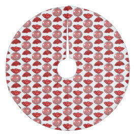 Red Candy 4 Weihnachtsbaumrock Fleece Weihnachtsbaumdecke