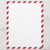 Red Candy Cane Brief an den Weihnachtsmann (Rückseite)