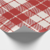 Red Candy Cane Geschenkpapier (Ecke)