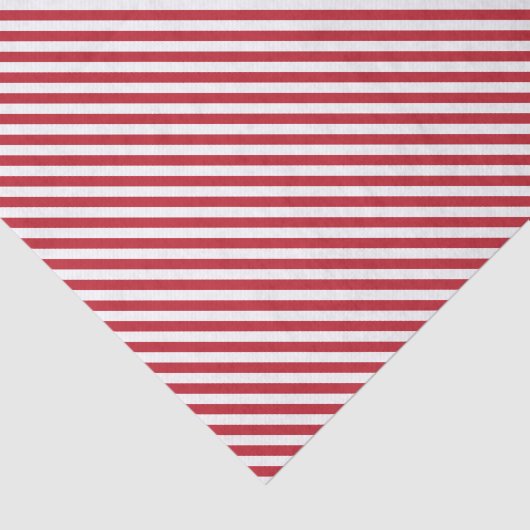 Red Candy Cane Stripe Tissue Paper Seidenpapier (Ausschnitt)