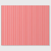 Red Candy Cane Stripes Geschenkpapier (Flach)