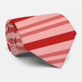 Red Candy Cane Stripes Krawatte (Gerollt)