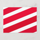 Red Candy Cane Stripes Postkarte (Vorderseite)