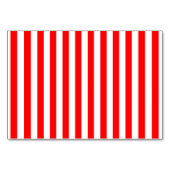 Red Candy Cane Stripes Tischnummer (Rückseite)