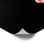 Red Candy Cane Sugar Skull farbenfrohe Plakate (Ecke)