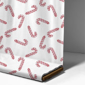Red Candy Cane Weihnachtsmuster Stoff