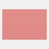 Red Candy Canes, Classic & Fun Weihnachten gestrei Geschenkpapier Set (Vorderseite 2)